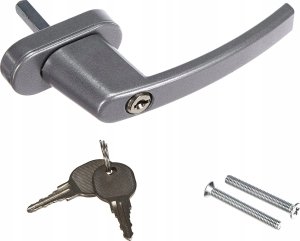 Olympia Fenstergriff mit Schloss FGS 100, silber 6