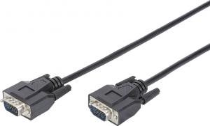 Kabel Digitus D-Sub (VGA) - D-Sub (VGA) 1.8m czarny (DB-310100-018-S) 1