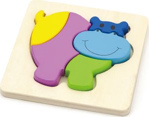 Viga Pierwsze puzzle maluszka - hipopotam (box) 59932 1