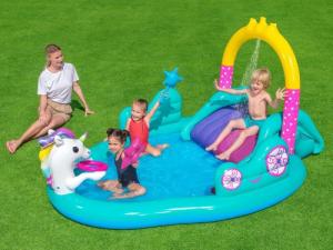 Bestway Dmuchany plac zabaw Jednorożec 274x198cm (53097) 3