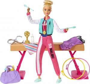 Lalka Barbie Mattel Kariera - zestaw Gimnastyczka (GJM72) 1
