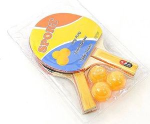 Adar Rakietki do ping-ponga + piłeczki żółte 1