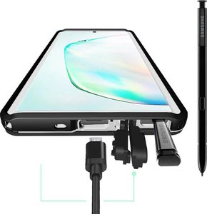Etui Wodoodporne + pasek Galaxy Note 10+ - Black uniwersalny 4