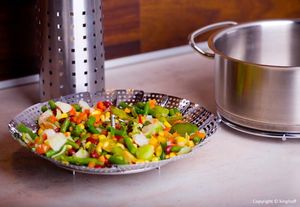 KingHoff KOSZYK PAROWY DO WARZYW 24CM KINGHOFF KH-3312 5