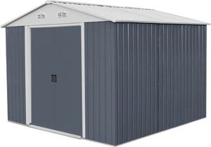 Hecht 10x10 Plus Domek ogrodowy na narzędzia, wiata - ciemnoszary 2