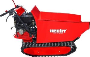 Hecht 2950 WOZIDŁO TRANSPORTER BUDOWLANY OGRODOWY TACZKA WYWROTKA NA GĄSIENICACH MOC 9KM 3
