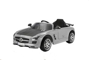 Hecht HECHT MERCEDES BENZ SLS AMG GREY SAMOCHÓD ELEKTRYCZNY AKUMULATOROWY AUTO JEŹDZIK POJAZD ZABAWKA DLA DZIECI 1