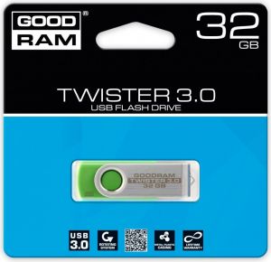 Pendrive GoodRam Twister 32GB USB 3.0 Zielony (PD32GH3GRTSG2R9) 1