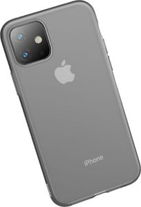 Baseus Baseus Jelly matowo przezroczyste żelowe etui pokrowiec iPhone 11 czarny (WIAPIPH61S-GD01) uniwersalny 5