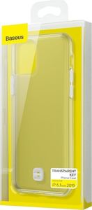 Baseus Baseus ultracienkie żelowe etui pokrowiec z uchwytem na smycz iPhone 11 przezroczysty (WIAPIPH61S-QA02) uniwersalny 19