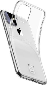 Baseus Baseus ultracienkie żelowe etui pokrowiec z uchwytem na smycz iPhone 11 przezroczysty (WIAPIPH61S-QA02) uniwersalny 4