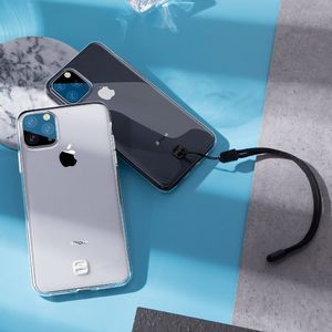 Baseus Baseus ultracienkie żelowe etui pokrowiec z uchwytem na smycz iPhone 11 przezroczysty (WIAPIPH61S-QA02) uniwersalny 6