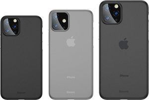 Baseus Baseus Wing Case ultracienkie etui pokrowiec iPhone 11 Pro Max czarny (WIAPIPH65S-A01) uniwersalny 15