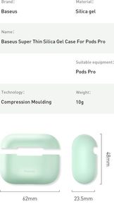 Baseus Etui ochronne silikonowe do AirPods Pro czarne 19