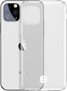 Baseus Baseus ultracienkie żelowe etui pokrowiec z uchwytem na smycz iPhone 11 Pro Max przezroczysty (WIAPIPH65S-QA02) uniwersalny 1