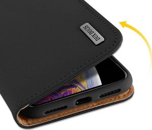 Dux Ducis DUX DUCIS Wish skórzane etui pokrowiec ze skóry naturalnej iPhone 11 czarny uniwersalny 6