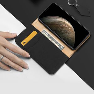 Dux Ducis DUX DUCIS Wish skórzane etui pokrowiec ze skóry naturalnej iPhone 11 Pro czarny uniwersalny 3