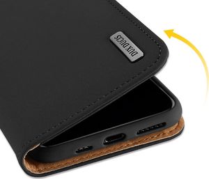 Dux Ducis DUX DUCIS Wish skórzane etui pokrowiec ze skóry naturalnej iPhone 11 Pro czarny uniwersalny 6