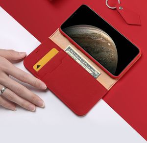 Dux Ducis DUX DUCIS Wish skórzane etui pokrowiec ze skóry naturalnej iPhone 11 Pro czerwony uniwersalny 3