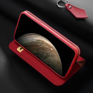 Dux Ducis DUX DUCIS Wish skórzane etui pokrowiec ze skóry naturalnej iPhone 11 Pro czerwony uniwersalny 8