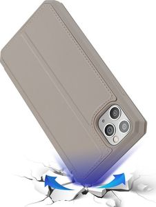 Dux Ducis DUX DUCIS Skin X kabura etui pokrowiec z klapką iPhone 11 Pro złoty uniwersalny 4
