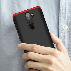 GKK GKK 360 Protection Case etui na całą obudowę przód + tył Xiaomi Redmi 8A czarno-czerwony uniwersalny 2