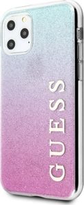 Guess Guess GUHCN65PCUGLPBL iPhone 11 Pro Max różowo-niebieski/pink blue hard case Glitter Gradient uniwersalny 2
