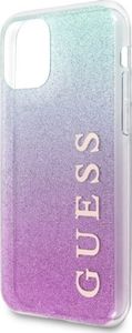 Guess Guess GUHCN65PCUGLPBL iPhone 11 Pro Max różowo-niebieski/pink blue hard case Glitter Gradient uniwersalny 4