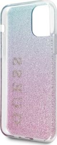 Guess Guess GUHCN65PCUGLPBL iPhone 11 Pro Max różowo-niebieski/pink blue hard case Glitter Gradient uniwersalny 5