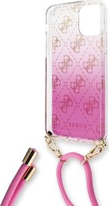 Guess Guess GUHCN65WO4GPI iPhone 11 Pro Max różowy/pink hard case 4G Gradient uniwersalny 2