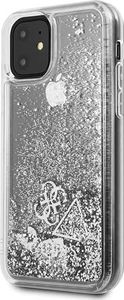 Guess Guess GUHCN61GLHFLSI iPhone 11 srebrny/silver hard case Glitter Hearts uniwersalny 2