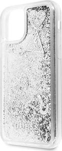 Guess Guess GUHCN61GLHFLSI iPhone 11 srebrny/silver hard case Glitter Hearts uniwersalny 3