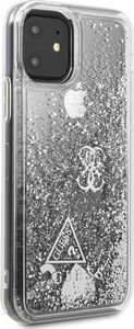 Guess Guess GUHCN61GLHFLSI iPhone 11 srebrny/silver hard case Glitter Hearts uniwersalny 5