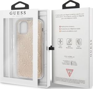 Guess Guess GUHCN58PCU4GLGO iPhone 11 Pro zloty/gold hard case 4G Glitter uniwersalny 7