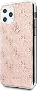 Guess Guess GUHCN58PCU4GLPI iPhone 11 Pro różowy/pink hard case 4G Glitter uniwersalny 2