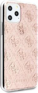 Guess Guess GUHCN58PCU4GLPI iPhone 11 Pro różowy/pink hard case 4G Glitter uniwersalny 3