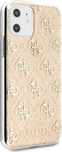 Guess Guess GUHCN61PCU4GLGO iPhone 11 złoty/gold hard case 4G Glitter uniwersalny 3