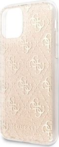 Guess Guess GUHCN61PCU4GLGO iPhone 11 złoty/gold hard case 4G Glitter uniwersalny 4