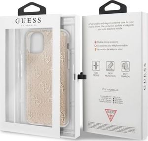Guess Guess GUHCN61PCU4GLGO iPhone 11 złoty/gold hard case 4G Glitter uniwersalny 7