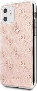 Guess Guess GUHCN61PCU4GLPI iPhone 11 różowy/pink hard case 4G Glitter uniwersalny 2