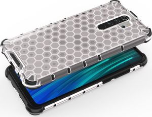Hurtel Honeycomb etui pancerny pokrowiec z żelową ramką Xiaomi Redmi Note 8 Pro niebieski uniwersalny 11