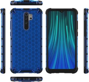 Hurtel Honeycomb etui pancerny pokrowiec z żelową ramką Xiaomi Redmi Note 8 Pro niebieski uniwersalny 12