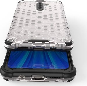 Hurtel Honeycomb etui pancerny pokrowiec z żelową ramką Xiaomi Redmi Note 8 Pro niebieski uniwersalny 8
