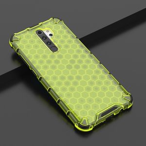 Hurtel Honeycomb etui pancerny pokrowiec z żelową ramką Xiaomi Redmi Note 8 Pro zielony uniwersalny 15