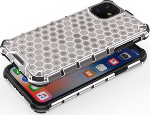 Hurtel Honeycomb etui pancerny pokrowiec z żelową ramką iPhone 11 czarny uniwersalny 7