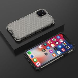 Hurtel Honeycomb etui pancerny pokrowiec z żelową ramką iPhone 11 czarny uniwersalny 9