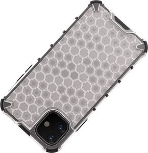 Hurtel Honeycomb etui pancerny pokrowiec z żelową ramką iPhone 11 czerwony uniwersalny 5