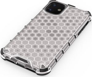 Hurtel Honeycomb etui pancerny pokrowiec z żelową ramką iPhone 11 czerwony uniwersalny 8
