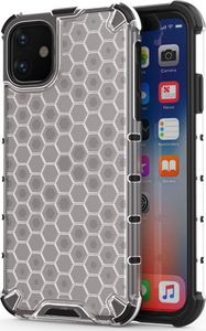 Hurtel Honeycomb etui pancerny pokrowiec z żelową ramką iPhone 11 przezroczysty uniwersalny 1