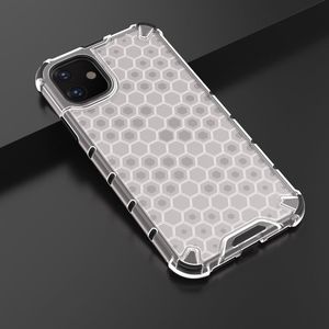 Hurtel Honeycomb etui pancerny pokrowiec z żelową ramką iPhone 11 przezroczysty uniwersalny 12